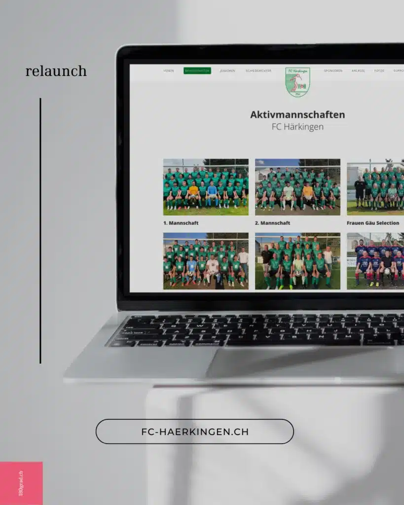 fc Härkingen relaunch website durch 180grad
