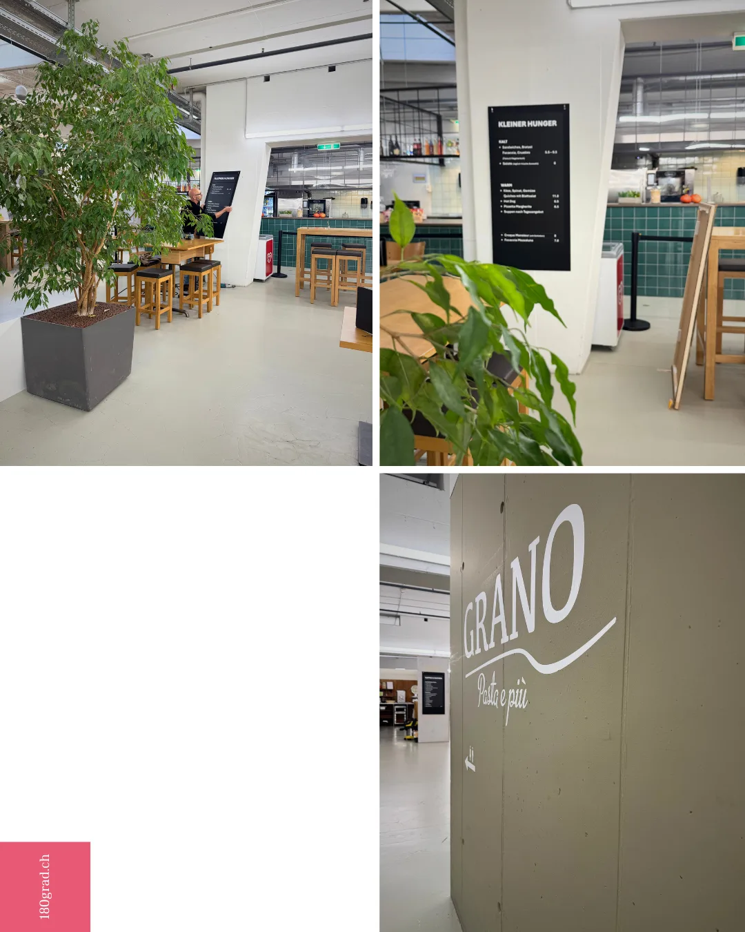 Neue Magnetfolienbeschriftung für das Restaurant Grano im Fashion Fish Schönenwerd 1 2 1